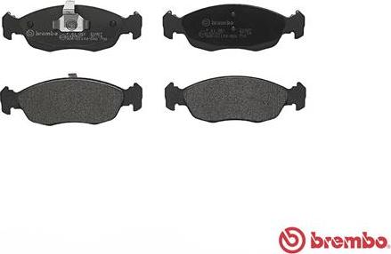 Brembo P 61 051 - Комплект спирачно феродо, дискови спирачки vvparts.bg