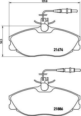 Brembo P 61 057 - Комплект спирачно феродо, дискови спирачки vvparts.bg