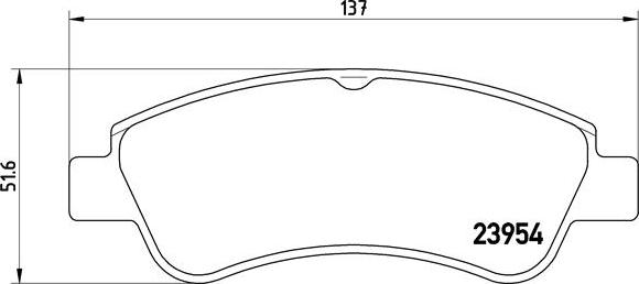 Brembo P 61 066X - Комплект спирачно феродо, дискови спирачки vvparts.bg