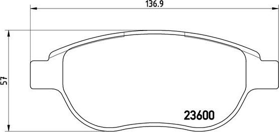 Brembo P 61 068X - Комплект спирачно феродо, дискови спирачки vvparts.bg