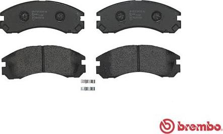 Brembo P 61 089 - Комплект спирачно феродо, дискови спирачки vvparts.bg