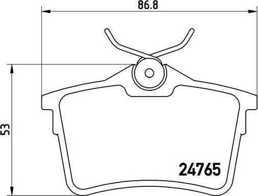 Brembo P 61 084 - Комплект спирачно феродо, дискови спирачки vvparts.bg