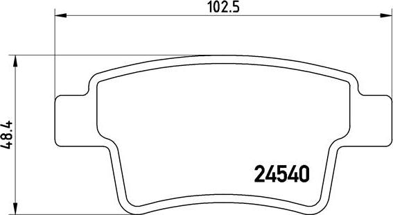 Brembo P 61 085 - Комплект спирачно феродо, дискови спирачки vvparts.bg