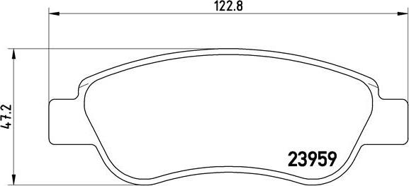 Brembo P 61 081 - Комплект спирачно феродо, дискови спирачки vvparts.bg