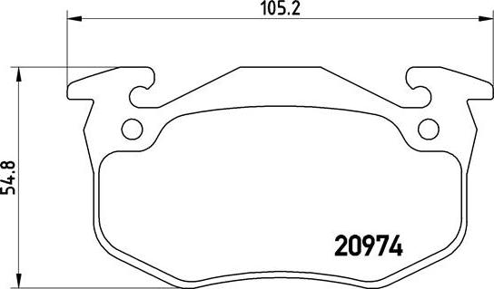 Brembo P 61 032 - Комплект спирачно феродо, дискови спирачки vvparts.bg