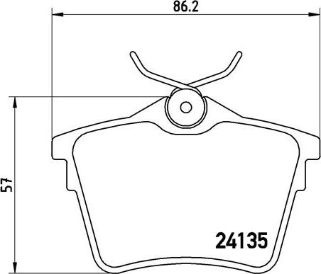 Brembo P 61 079 - Комплект спирачно феродо, дискови спирачки vvparts.bg