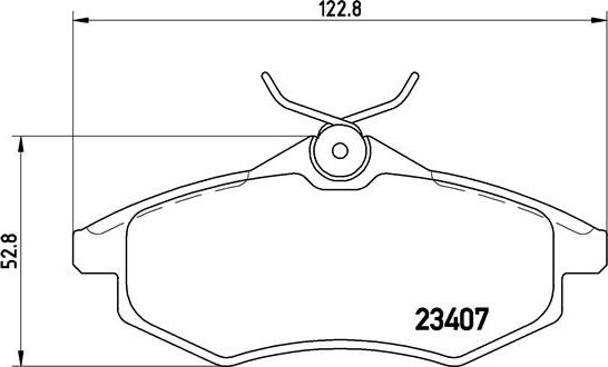 Brembo P 61 074 - Комплект спирачно феродо, дискови спирачки vvparts.bg