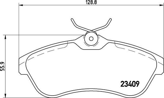 Brembo P 61 075 - Комплект спирачно феродо, дискови спирачки vvparts.bg