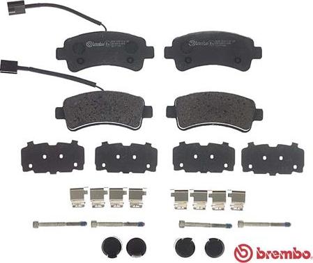 Brembo P 61 130 - Комплект спирачно феродо, дискови спирачки vvparts.bg