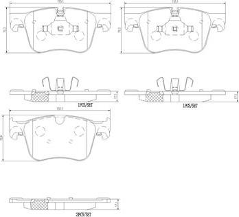 Brembo P61127N - Комплект спирачно феродо, дискови спирачки vvparts.bg