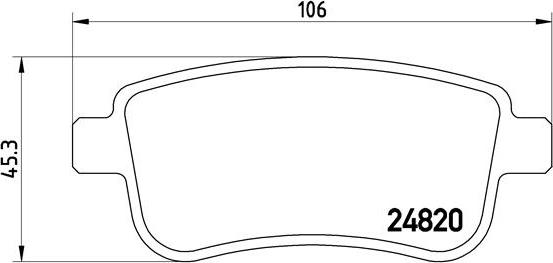 Brembo P 68 041 - Комплект спирачно феродо, дискови спирачки vvparts.bg