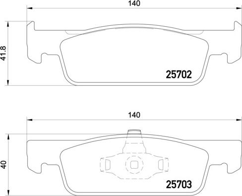 Brembo P 68 059X - Комплект спирачно феродо, дискови спирачки vvparts.bg