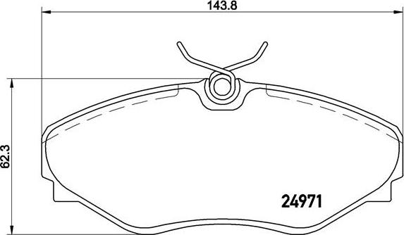 Brembo P 68 055 - Комплект спирачно феродо, дискови спирачки vvparts.bg