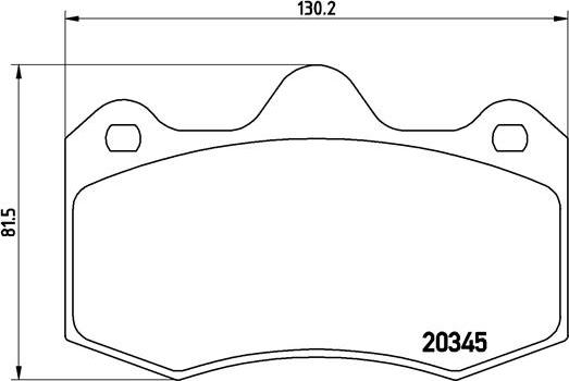 Brembo P 68 051 - Комплект спирачно феродо, дискови спирачки vvparts.bg