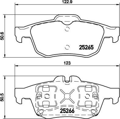 Brembo P 68 057 - Комплект спирачно феродо, дискови спирачки vvparts.bg