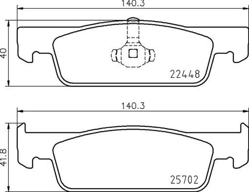 Brembo P 68 069 - Комплект спирачно феродо, дискови спирачки vvparts.bg