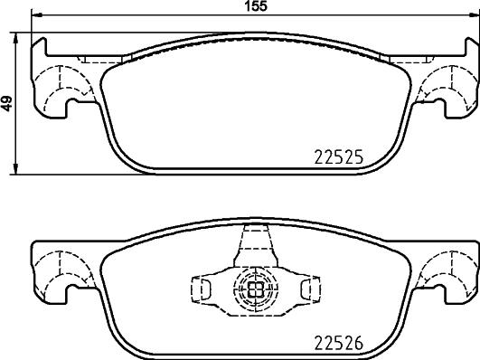 Brembo P 68 065X - Комплект спирачно феродо, дискови спирачки vvparts.bg