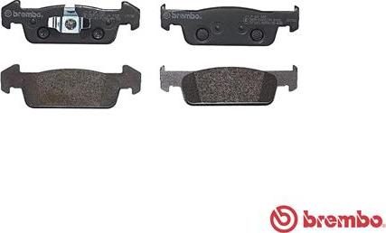 Brembo P 68 060 - Комплект спирачно феродо, дискови спирачки vvparts.bg