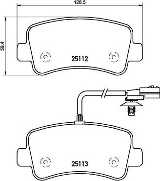 Brembo P 68 063 - Комплект спирачно феродо, дискови спирачки vvparts.bg