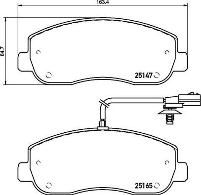 Brembo P 68 062 - Комплект спирачно феродо, дискови спирачки vvparts.bg