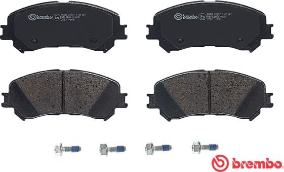 Brembo P 68 067 - Комплект спирачно феродо, дискови спирачки vvparts.bg