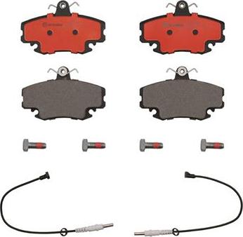 Brembo P68008N - Комплект спирачно феродо, дискови спирачки vvparts.bg