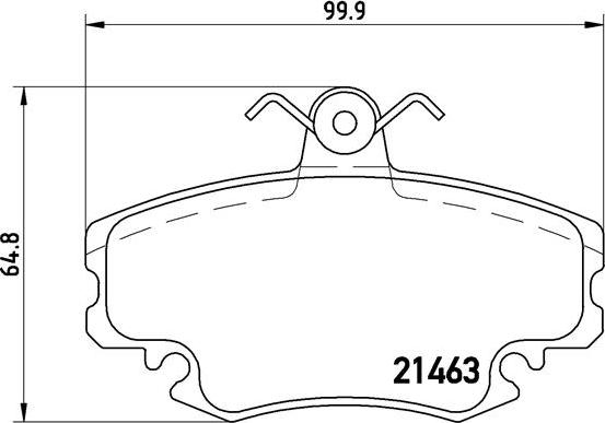 Brembo P 68 008 - Комплект спирачно феродо, дискови спирачки vvparts.bg