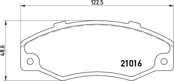 Brembo P 68 016 - Комплект спирачно феродо, дискови спирачки vvparts.bg