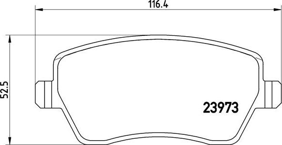 Brembo P 68 033 - Комплект спирачно феродо, дискови спирачки vvparts.bg