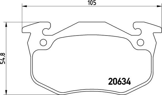 Brembo P 68 020 - Комплект спирачно феродо, дискови спирачки vvparts.bg