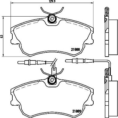 Brembo P 68 023 - Комплект спирачно феродо, дискови спирачки vvparts.bg