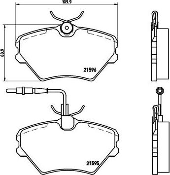 Brembo P 68 022 - Комплект спирачно феродо, дискови спирачки vvparts.bg