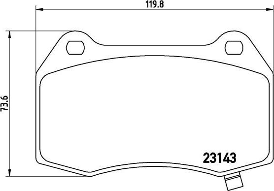 Brembo P 09 003 - Комплект спирачно феродо, дискови спирачки vvparts.bg