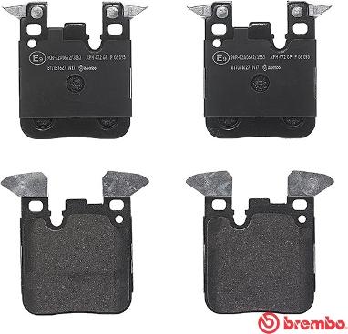 Brembo P 06 095 - Комплект спирачно феродо, дискови спирачки vvparts.bg