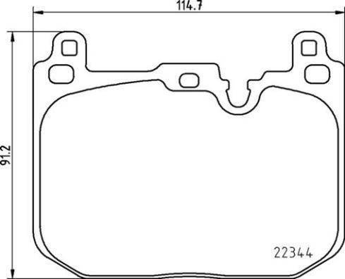 Brembo P 06 097 - Комплект спирачно феродо, дискови спирачки vvparts.bg