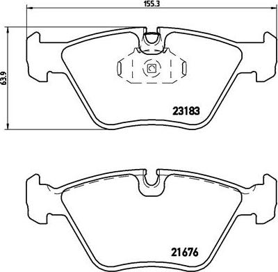 Brembo P 06 043X - Комплект спирачно феродо, дискови спирачки vvparts.bg