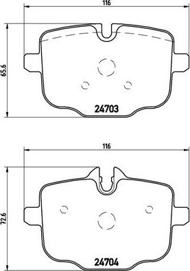 Brembo P 06 061 - Комплект спирачно феродо, дискови спирачки vvparts.bg