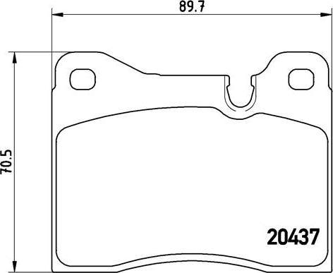 Brembo P 06 003 - Комплект спирачно феродо, дискови спирачки vvparts.bg