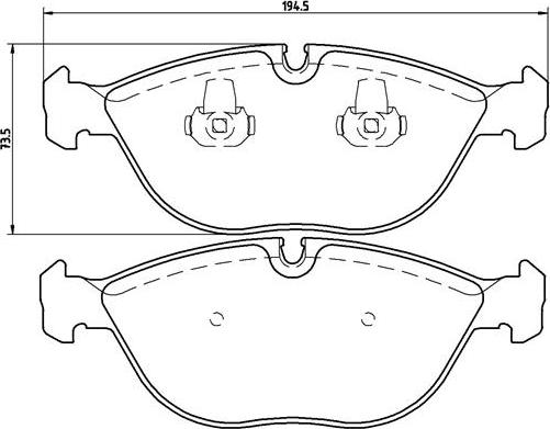 Brembo P 06 019 - Комплект спирачно феродо, дискови спирачки vvparts.bg