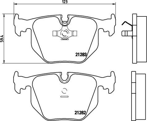 Brembo P 06 016 - Комплект спирачно феродо, дискови спирачки vvparts.bg