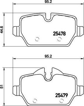 Brembo P 06 080 - Комплект спирачно феродо, дискови спирачки vvparts.bg