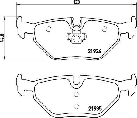 Brembo P 06 025 - Комплект спирачно феродо, дискови спирачки vvparts.bg