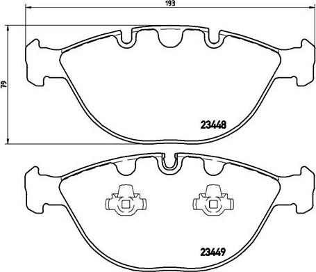 Brembo P 06 028 - Комплект спирачно феродо, дискови спирачки vvparts.bg