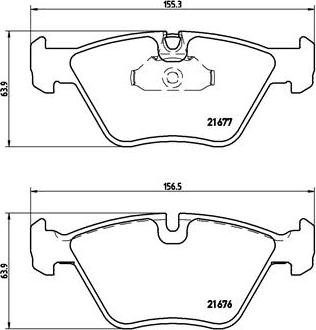 Brembo P 06 022 - Комплект спирачно феродо, дискови спирачки vvparts.bg