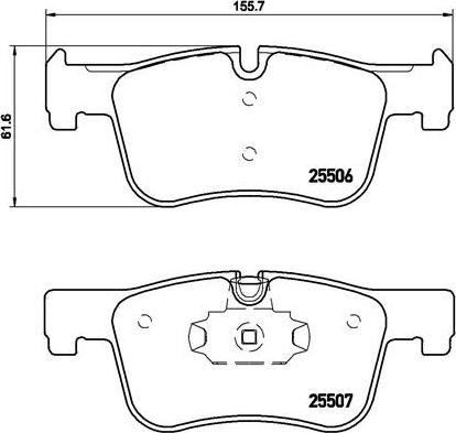 Brembo P 06 070 - Комплект спирачно феродо, дискови спирачки vvparts.bg