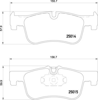 Brembo P 06 078 - Комплект спирачно феродо, дискови спирачки vvparts.bg