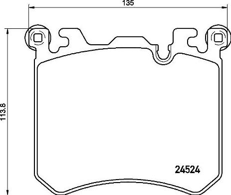 Brembo P 06 077 - Комплект спирачно феродо, дискови спирачки vvparts.bg