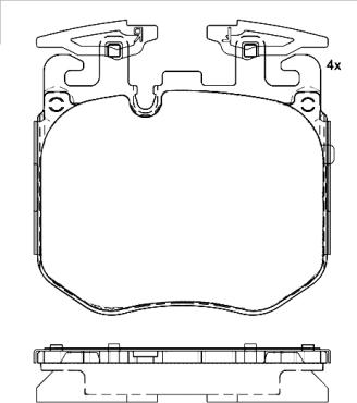 Brembo P 06 106 - Комплект спирачно феродо, дискови спирачки vvparts.bg