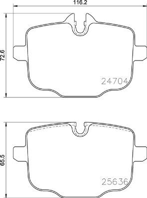 Brembo P 06 101 - Комплект спирачно феродо, дискови спирачки vvparts.bg