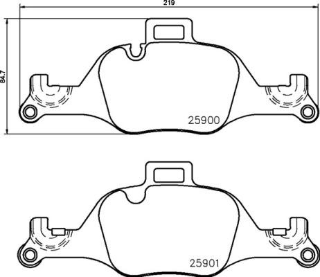 Brembo P 06 107 - Комплект спирачно феродо, дискови спирачки vvparts.bg